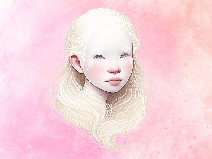 Menina albina
